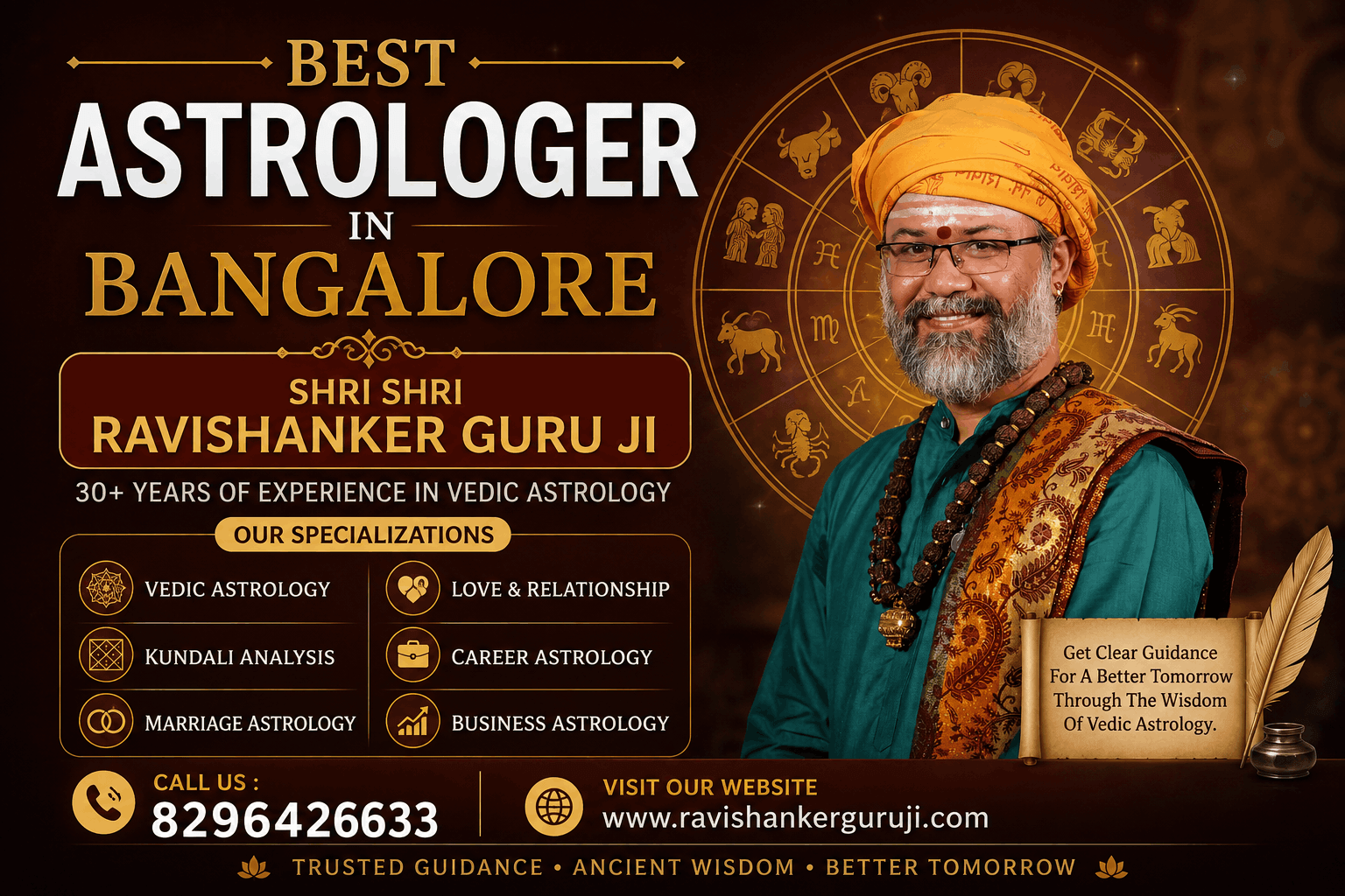 Best Astrologer in Bangalore - Shri Shri Ravishanker Guru Ji